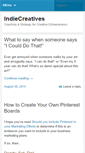 Mobile Screenshot of indiecreatives.com